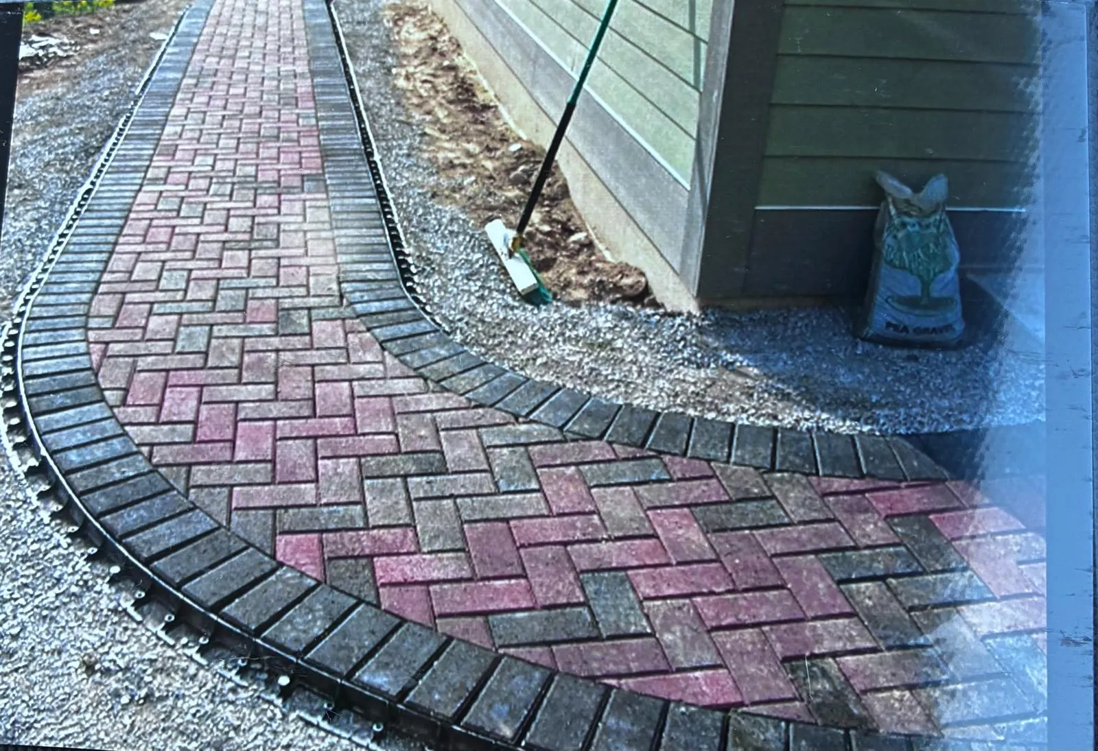 Before paver patio build in Maryland