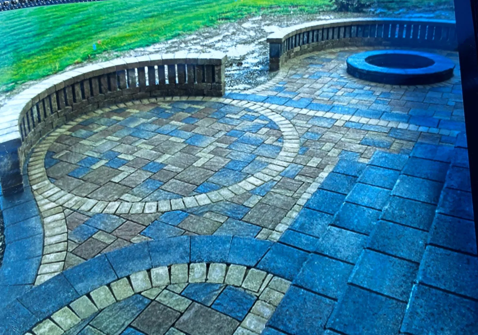 After paver patio build in Maryland