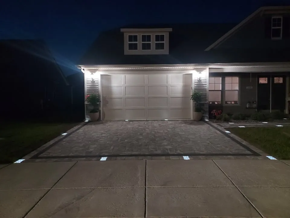 Paver patio installed over compacted base in Maryland