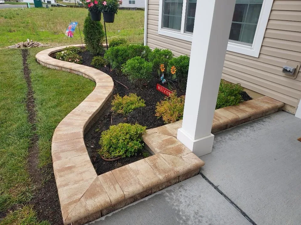 Before landscape design build in Maryland